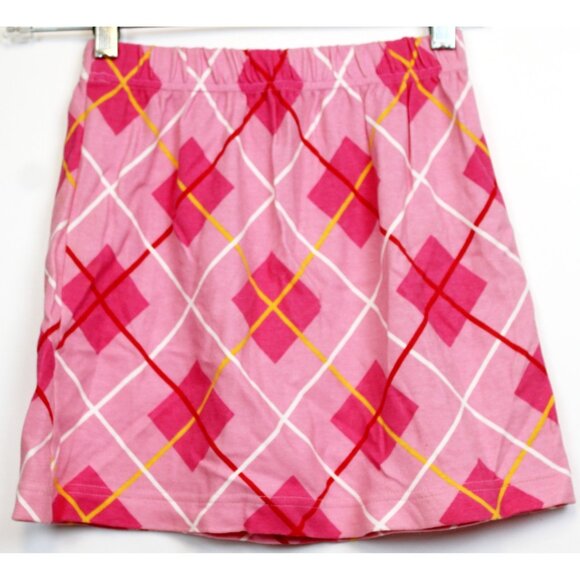 Kelly's Kids 3pc girls Outfit Set Pink Argyle Jacket Skirt Pants sz M 7/8 Play - Picture 2 of 11